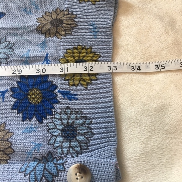 Misslook Sky Blue Knit Top Sz L - Picture 10 of 10